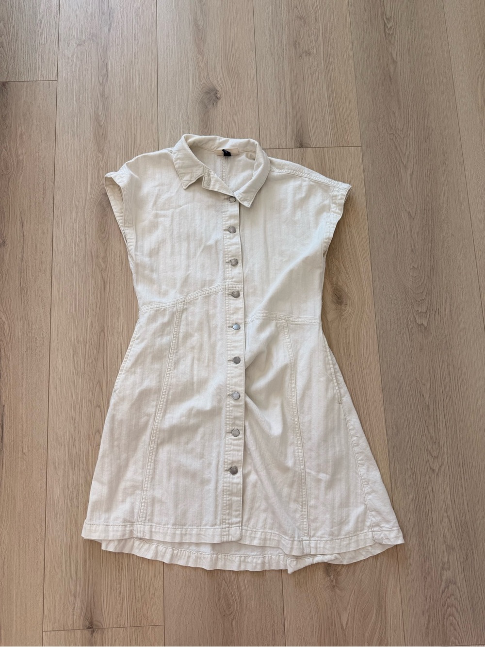 Universal thread Classic White Button-Front Shirt Dress Womens
